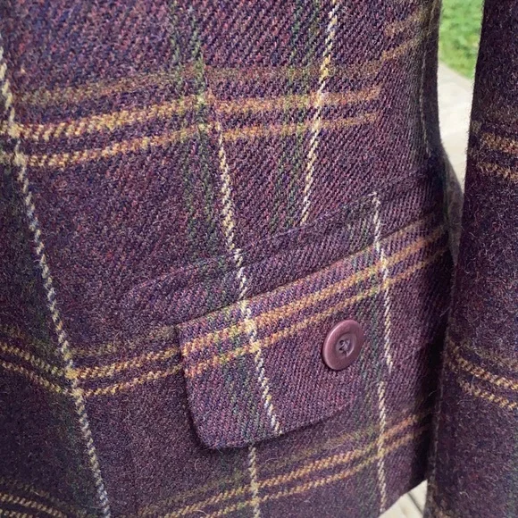 Talbots  Plaid Women's Blazer - Picture 8 of 11